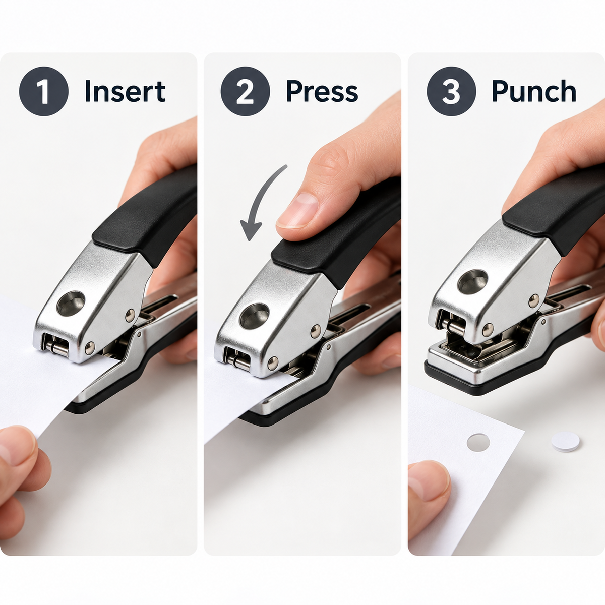 Ethanassociates Hand‑held Single Hole Puncher for Paper