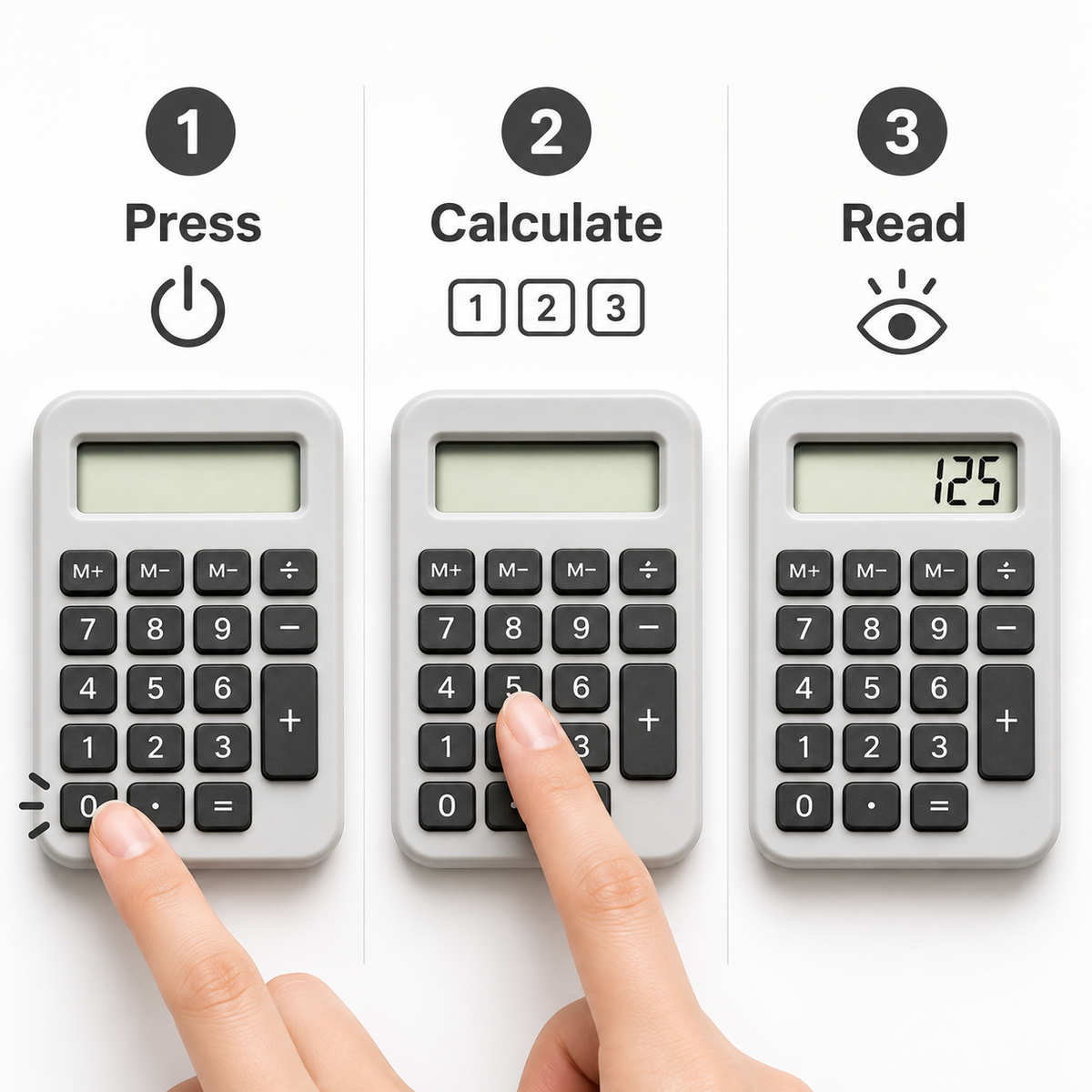 Ethanassociates Compact Mini Desktop Basic Calculator with LCD Display