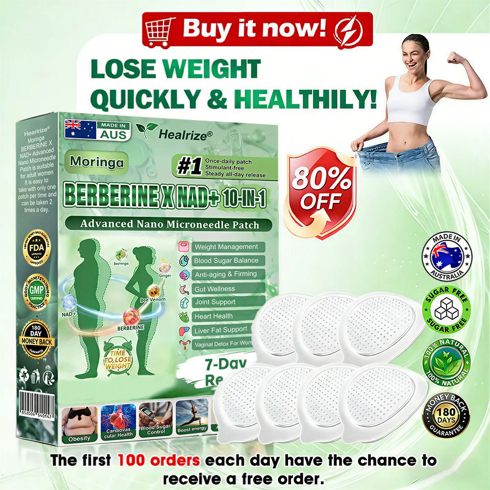 𝐎𝐟𝐟𝐢𝐜𝐢𝐚𝐥  𝐒𝐭𝐨𝐫𝐞 🇦🇺  |☘️🥰Healrize® Moringa · Berberine × NAD+ 𝟏𝟎-𝐢𝐧-𝟏 𝐀𝐝𝐯𝐚𝐧𝐜𝐞𝐝 𝐍𝐚𝐧𝐨 𝐌𝐢𝐜𝐫𝐨𝐧𝐞𝐞𝐝𝐥𝐞 𝐏𝐚𝐭𝐜𝐡 — 𝐎𝐧𝐜𝐞 𝐃𝐚𝐢𝐥𝐲, 𝐕𝐢𝐬𝐢𝐛𝐥𝐞 𝐑𝐞𝐬𝐮𝐥𝐭𝐬 𝐢𝐧 𝟕 𝐃𝐚𝐲