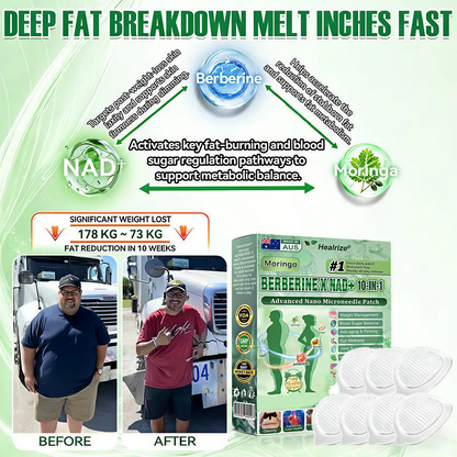 𝐎𝐟𝐟𝐢𝐜𝐢𝐚𝐥  𝐒𝐭𝐨𝐫𝐞 🇦🇺  |☘️🥰Healrize® Moringa · Berberine × NAD+ 𝟏𝟎-𝐢𝐧-𝟏 𝐀𝐝𝐯𝐚𝐧𝐜𝐞𝐝 𝐍𝐚𝐧𝐨 𝐌𝐢𝐜𝐫𝐨𝐧𝐞𝐞𝐝𝐥𝐞 𝐏𝐚𝐭𝐜𝐡 — 𝐎𝐧𝐜𝐞 𝐃𝐚𝐢𝐥𝐲, 𝐕𝐢𝐬𝐢𝐛𝐥𝐞 𝐑𝐞𝐬𝐮𝐥𝐭𝐬 𝐢𝐧 𝟕 𝐃𝐚𝐲