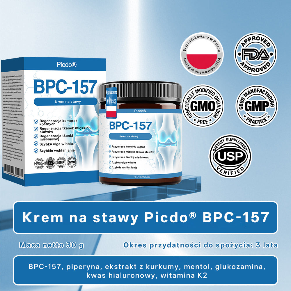 ⭐𝖯𝗂𝖼𝗱𝗈® BPC-157 Krem regenerujący stawy 🦴⭐ Rekomendowany przez specjalistów ortopedów,Skutecznie łagodzi artretyzm, neuropatię, reumatyzm, kontuzje sportowe i wiele więcej 👍👍