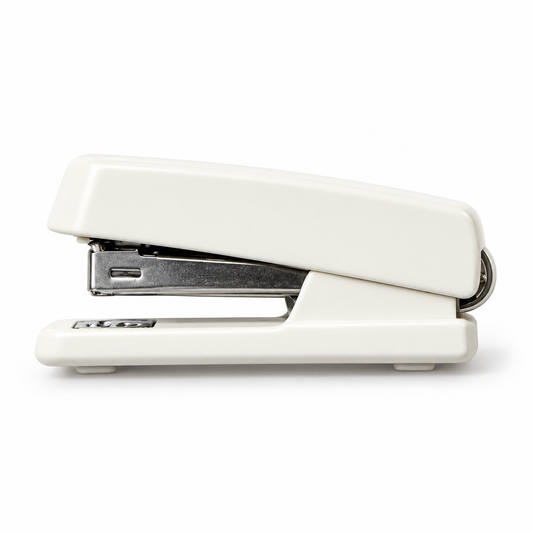 Ethanassociates White Desktop Stapler, Portable Office Paper Stapler