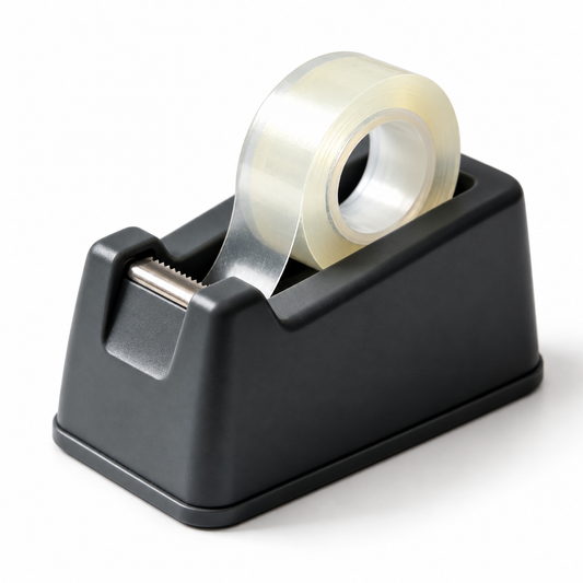 Ethanassociates  Black Desktop Tape Dispenser, Refillable Office Tape Cutter