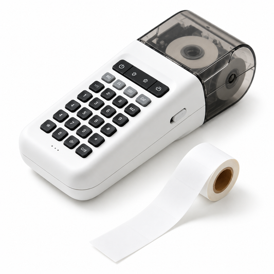 Ethanassociates Portable Handheld Thermal Label Maker Machine with Keypad