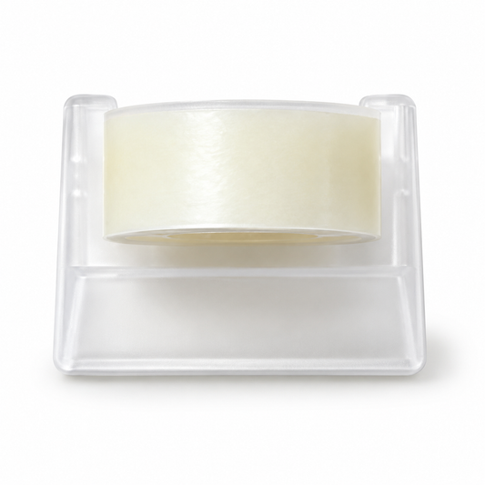 Ethanassociates Frosted Clear Desktop Tape Dispenser for Small Office Tape
