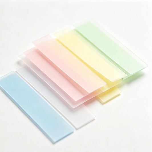 Ethanassociates Pastel Translucent Sticky Index Tabs, Clear Highlight Marking Strips for Page Marking