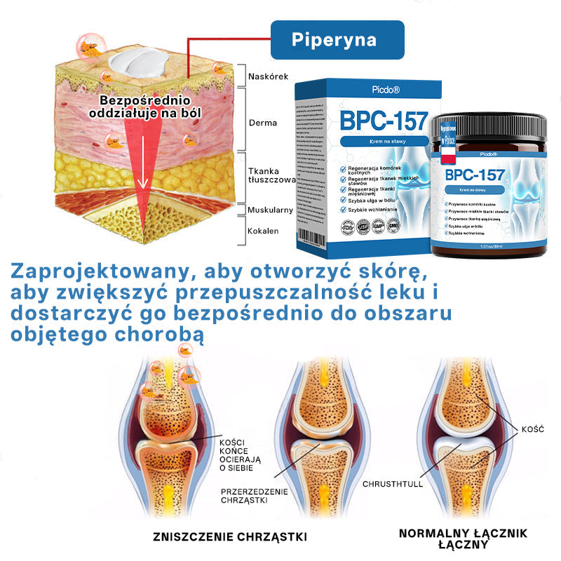 ⭐𝖯𝗂𝖼𝗱𝗈® BPC-157 Krem regenerujący stawy 🦴⭐ Rekomendowany przez specjalistów ortopedów,Skutecznie łagodzi artretyzm, neuropatię, reumatyzm, kontuzje sportowe i wiele więcej 👍👍